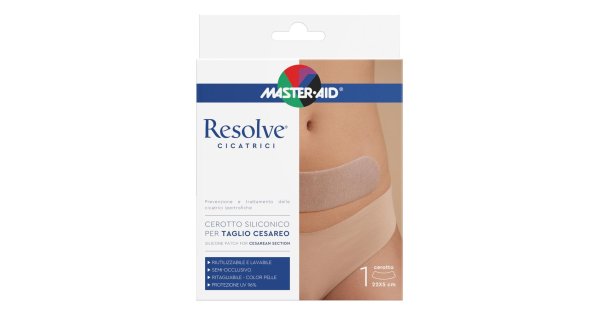 Cerotto siliconico taglio cesareo master-aid resolve 22x5cm
