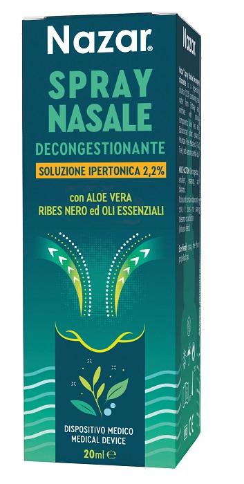 Nazar spray nasale decongestionante soluzione ipertonica 2,2% 20 ml — confronto prezzi