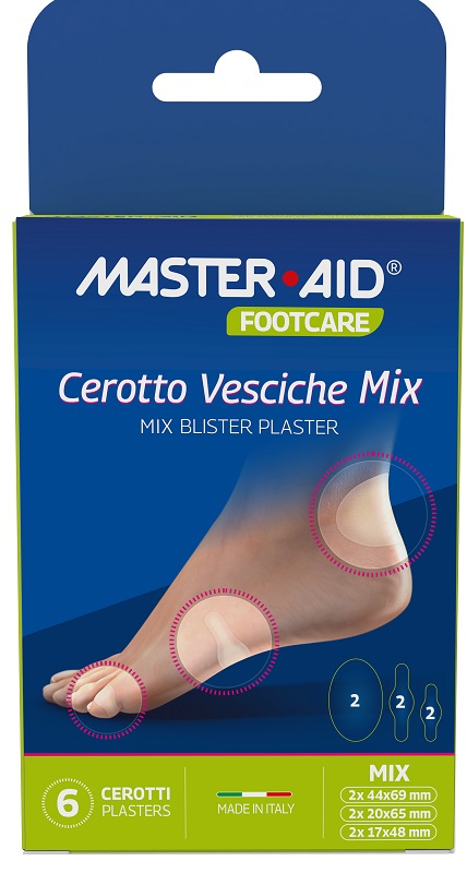 Cerotto vesciche footcare mix 6 pezzi