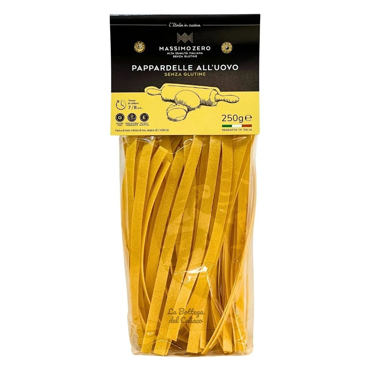 Pappardelle all'Uovo Senza Glutine - Massimo Zero 250 g Pasta