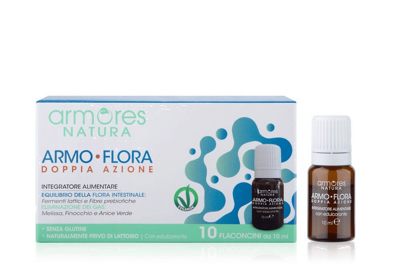 Armores Natura Armo-Flora Doppia Azione Integratore Fermenti Lattici 10 Flaconcini