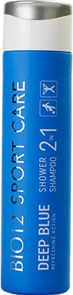 BIO12 Sport Care - Deep Blue Shampoo Doccia Mentolato, 250ml