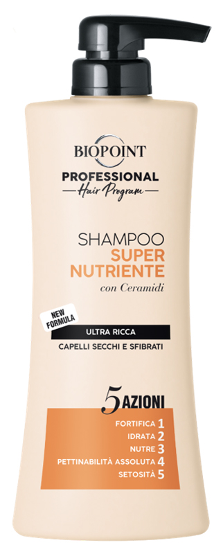 Biopoint Professional Hair Shampoo Super Nutriente 400 ml - Shampoo per Capelli Secchi