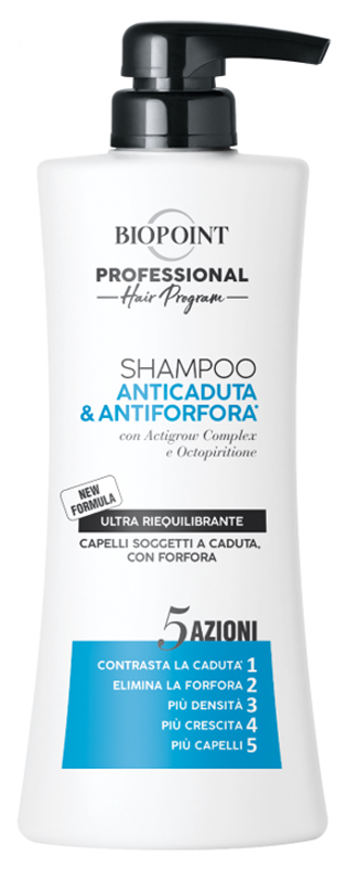 BIOPOINT - Shampoo anticaduta e antiforfora riequilibrante 400 ml