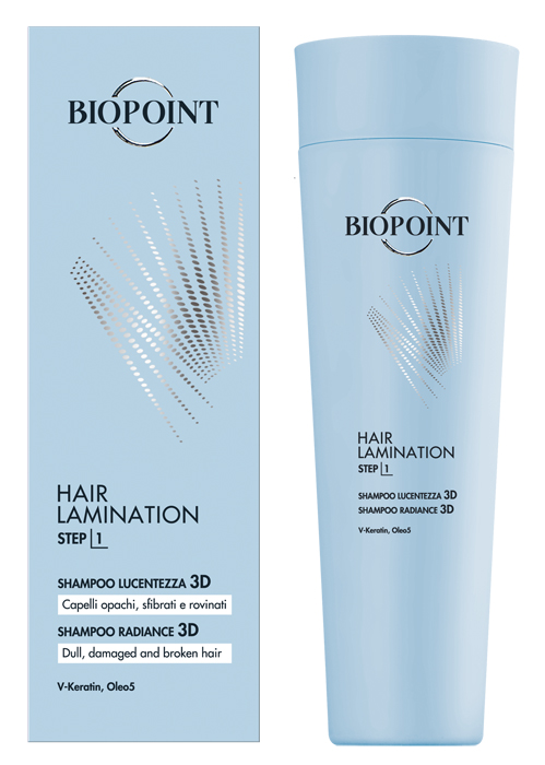 BIOPOINT Hair Lamination Step 1 Shampoo Lucentezza 3D