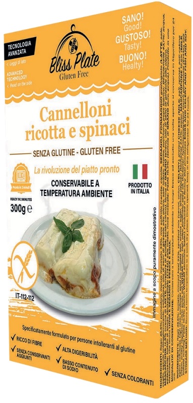 Bliss plate cannelloni ricotta e spinaci 300 g