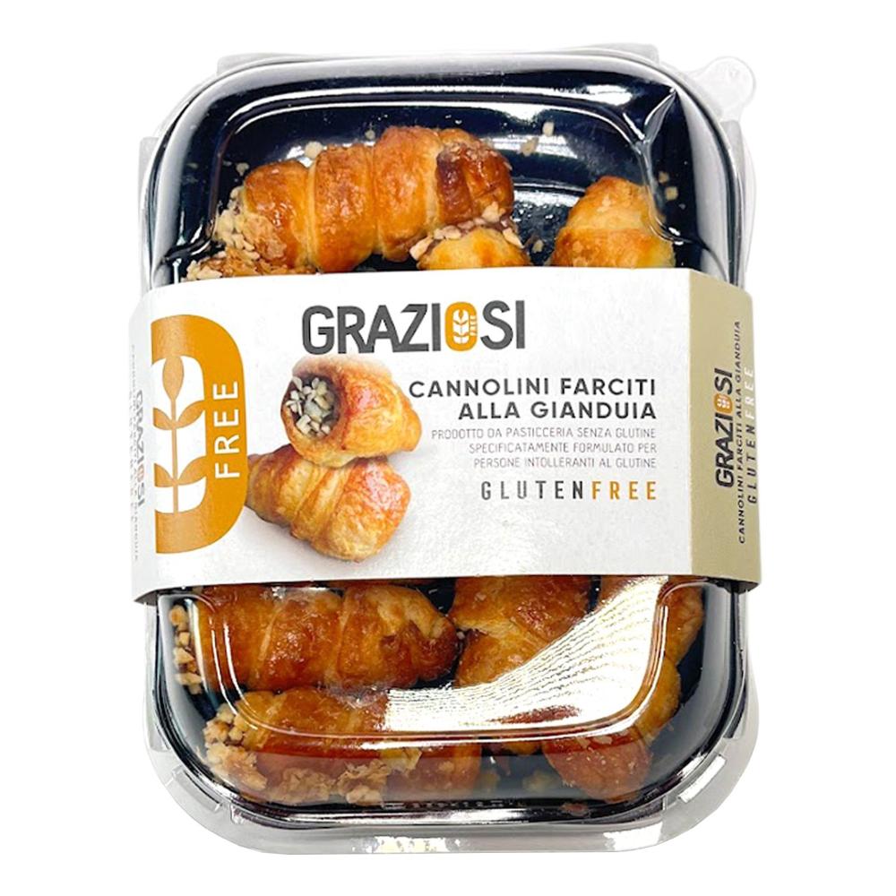 Graziosi Cannolini Farciti Alla Gianduia Senza Glutine 160 Grammi