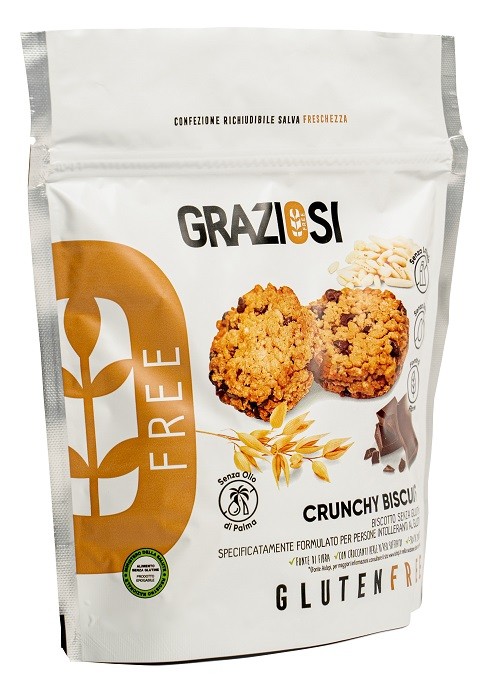 Graziosi Crunchy Biscuits Biscotti Senza Glutine 180 Grammi