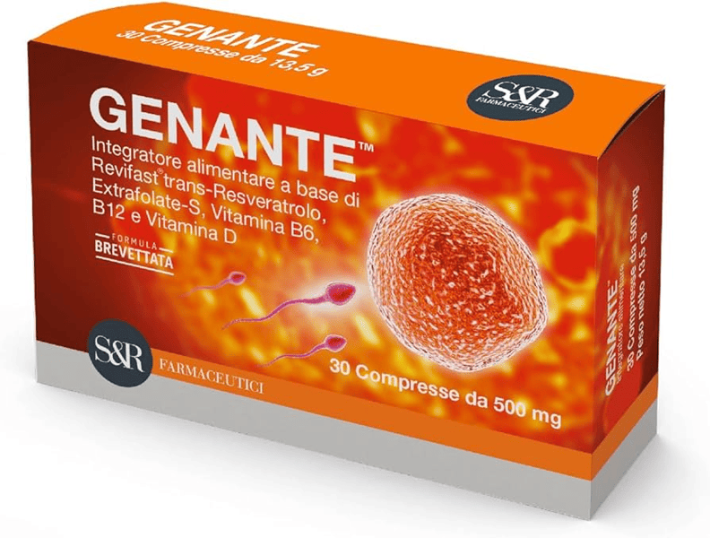 Genante Integratore Fertilità 90 Compresse Supporto Tessuti Materni e Ormoni
