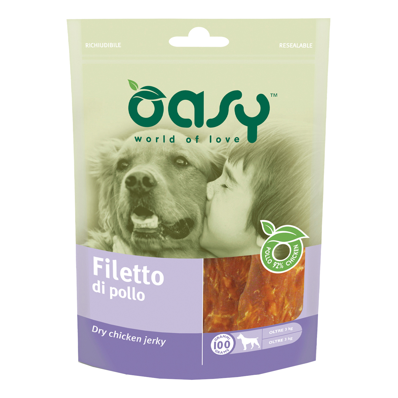 Oasy Cane Snack Busta Filetto Di Pollo 100 Gr — confronto prezzi