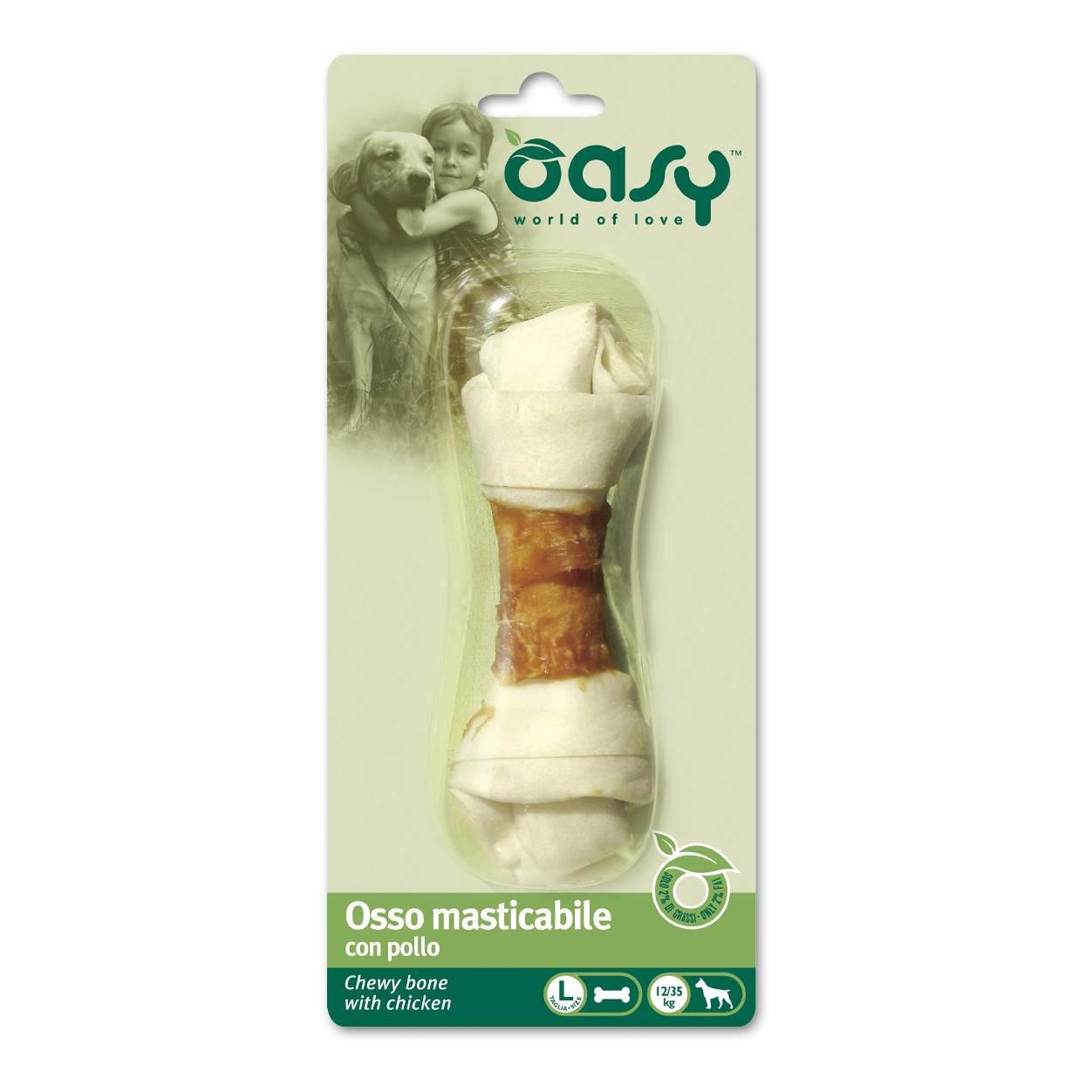 Oasy Cane Snack Osso Masticabile Pollo Tg.L 67 Gr — confronto prezzi