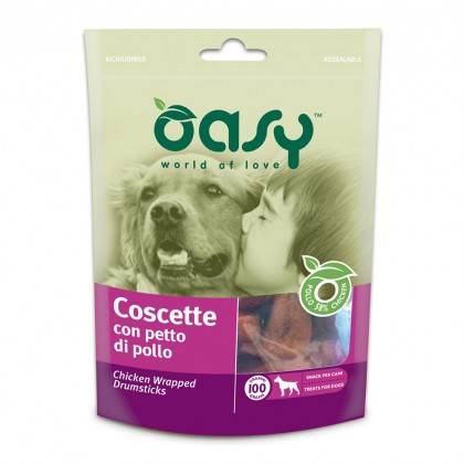 Oasy Cane Snack Busta Coscette Con Petto Di Pollo 100 Gr — confronto prezzi