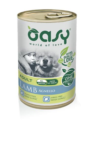 Oasy Cane Oap Adulto Medium&amp;Large Agnello 400 Gr