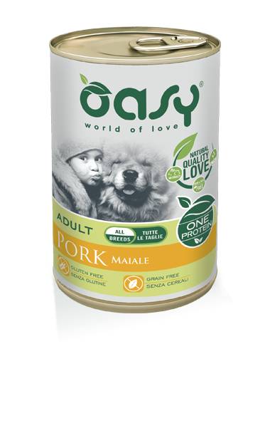 Oasy Cane Oap Adulto Medium&amp;Large Maiale 400 Gr