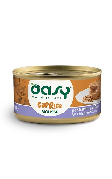 Oasy Gatto Caprice Mousse Kitten Pollo 85 Gr
