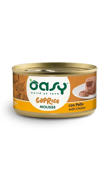 Oasy Gatto Caprice Mousse Adulto Pollo 85 Gr