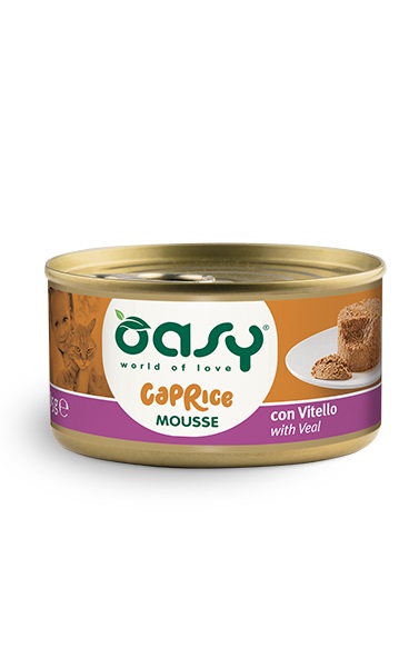 Oasy Gatto Caprice Mousse Adulto Vitello 85 Gr