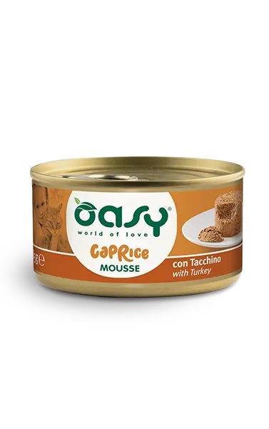 Oasy Gatto Caprice Mousse Adulto Tacchino 85 Gr
