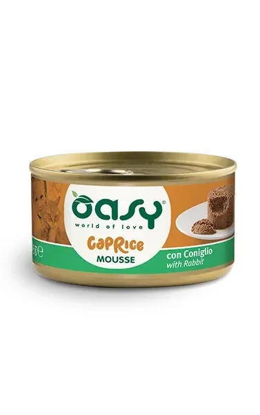 Oasy Gatto Caprice Mousse Adulto Coniglio 85 Gr