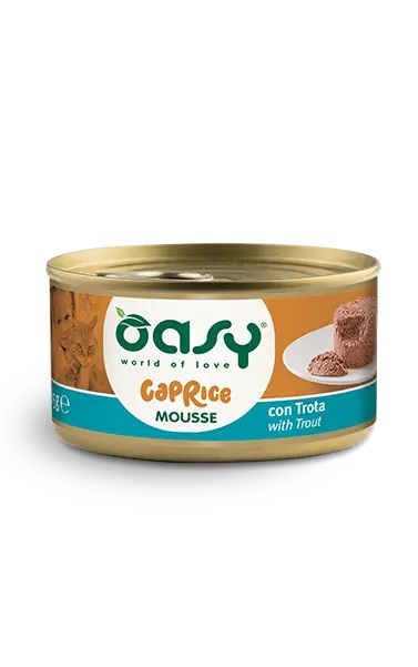 Oasy Gatto Caprice Mousse Adulto Trota 85 Gr