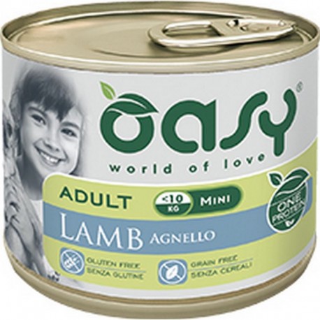 Oasy Cane Oap Adulto Small&amp;Mini Agnello 200 Gr