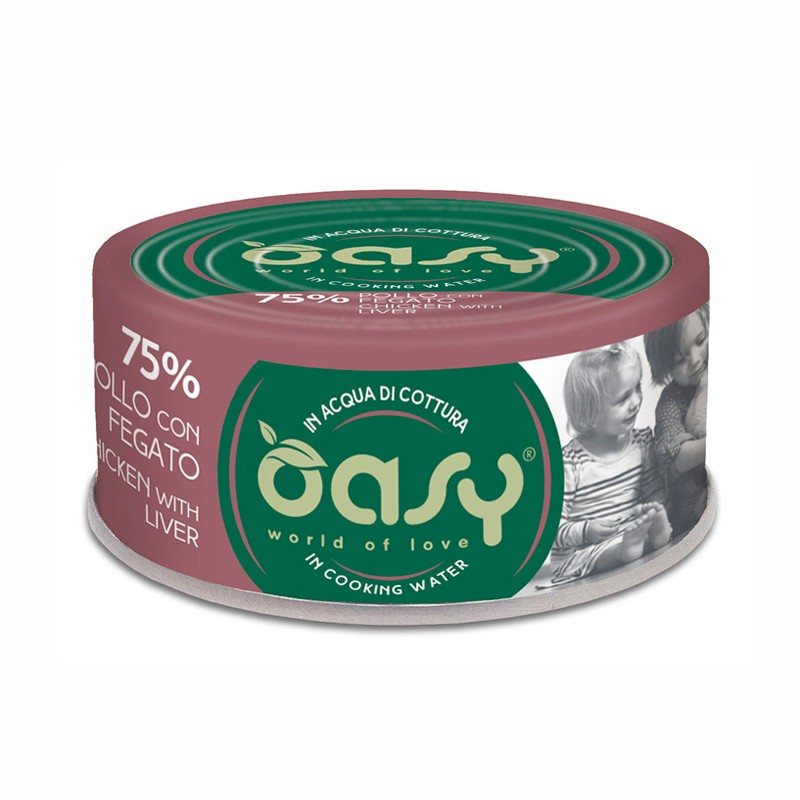 Oasy Gatto More Love In Lattina Adulto Pollo & Fegato 70 Gr — confronto prezzi