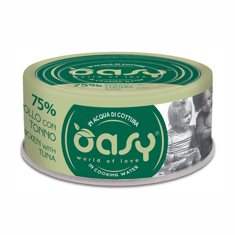 Oasy Gatto More Love In Lattina Adulto Pollo &amp; Tonno 70 Gr