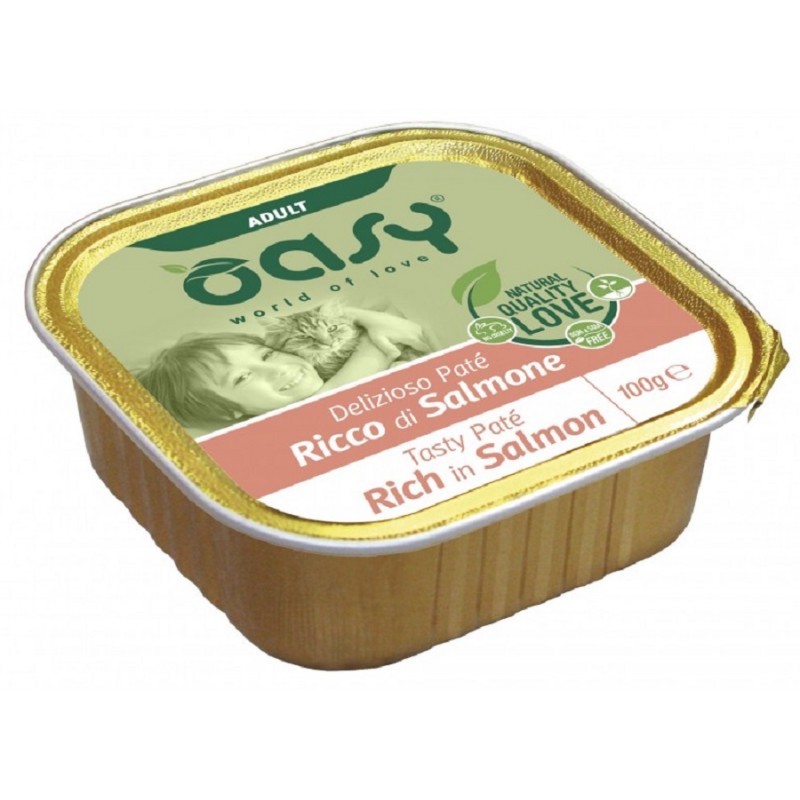 Oasy Gatto Delizioso Pate' Adulto Salmone 100 Gr — confronto prezzi