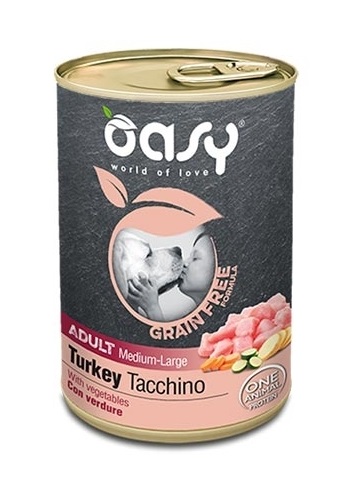 Oasy Cane Grain Free Adulto Medium&Large Tocchetti Di Tacchino & Verdure 400 Gr — confronto prezzi