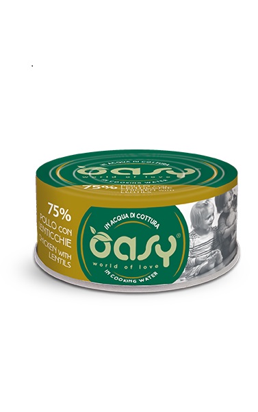 Oasy Gatto More Love In Lattina Adulto Pollo &amp; Lenticchie 70 Gr — confronto prezzi