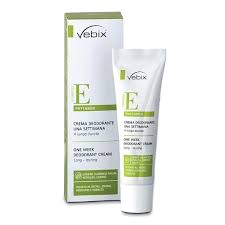 Vebix Phytamin Crema Deodorante una Settimana Tubo 25 ml Protezione Estrema a Lunga Durata