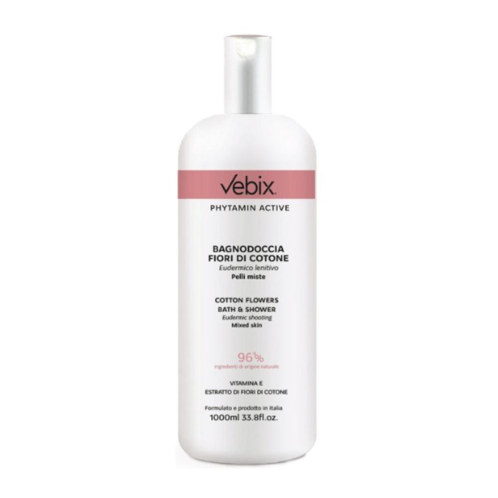 Vebix Phytamin Active Fior Di Cotone Bagnodoccia 1 Litro