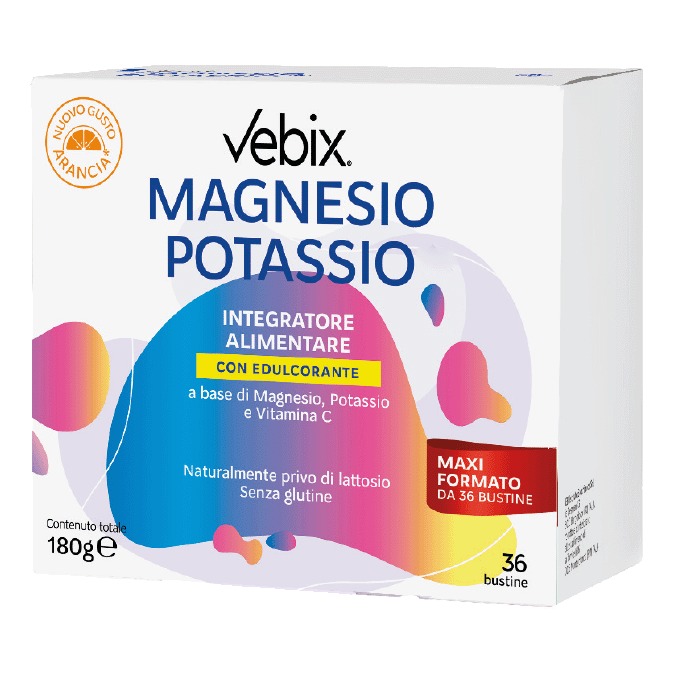 Vebix Magnesio Potassio Integratore Per Funzione Muscolare Energia E Recupero 36 Bustine — confronto prezzi