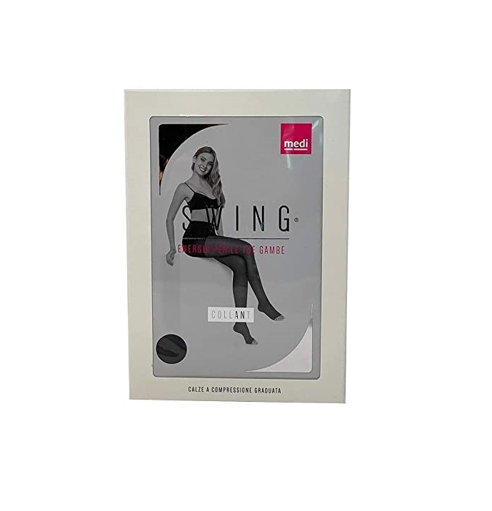 Medi Swing Collant A Punta Aperta Compressione Graduata Tg.2 Nero