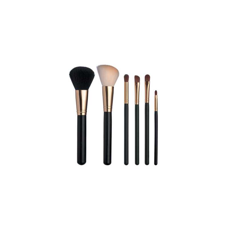 Trouss 13 set completo di 6 pennelli per viso e occhi + cofanetto porta pennelli