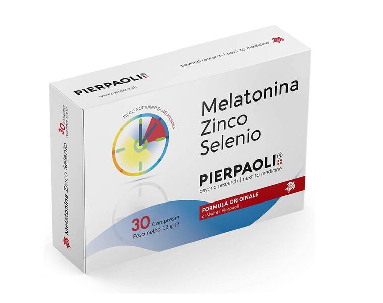 Pierpaoli Melatonina Zinco Selenio Integratore Sonno 30 Compresse