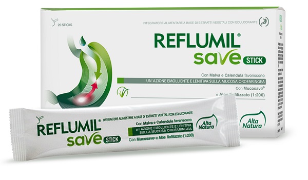 Reflumil Save Integratore Per Il Benessere Della Mucosa Orofaringea 20 Stick Liquidi Da 15ml — confronto prezzi