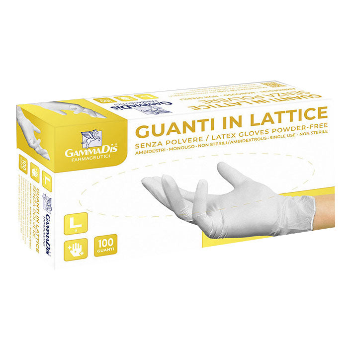 Guanti Latt S/pol S 100pezzi Gammad