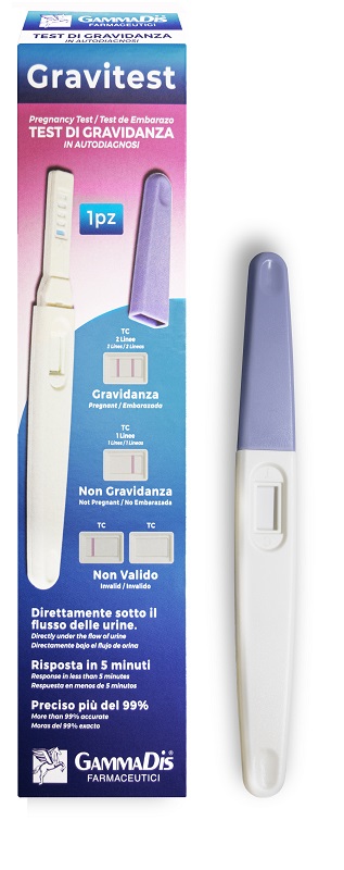 Gammadis Farmaceutici Gravitest Test di Gravidanza, 1 pezzo