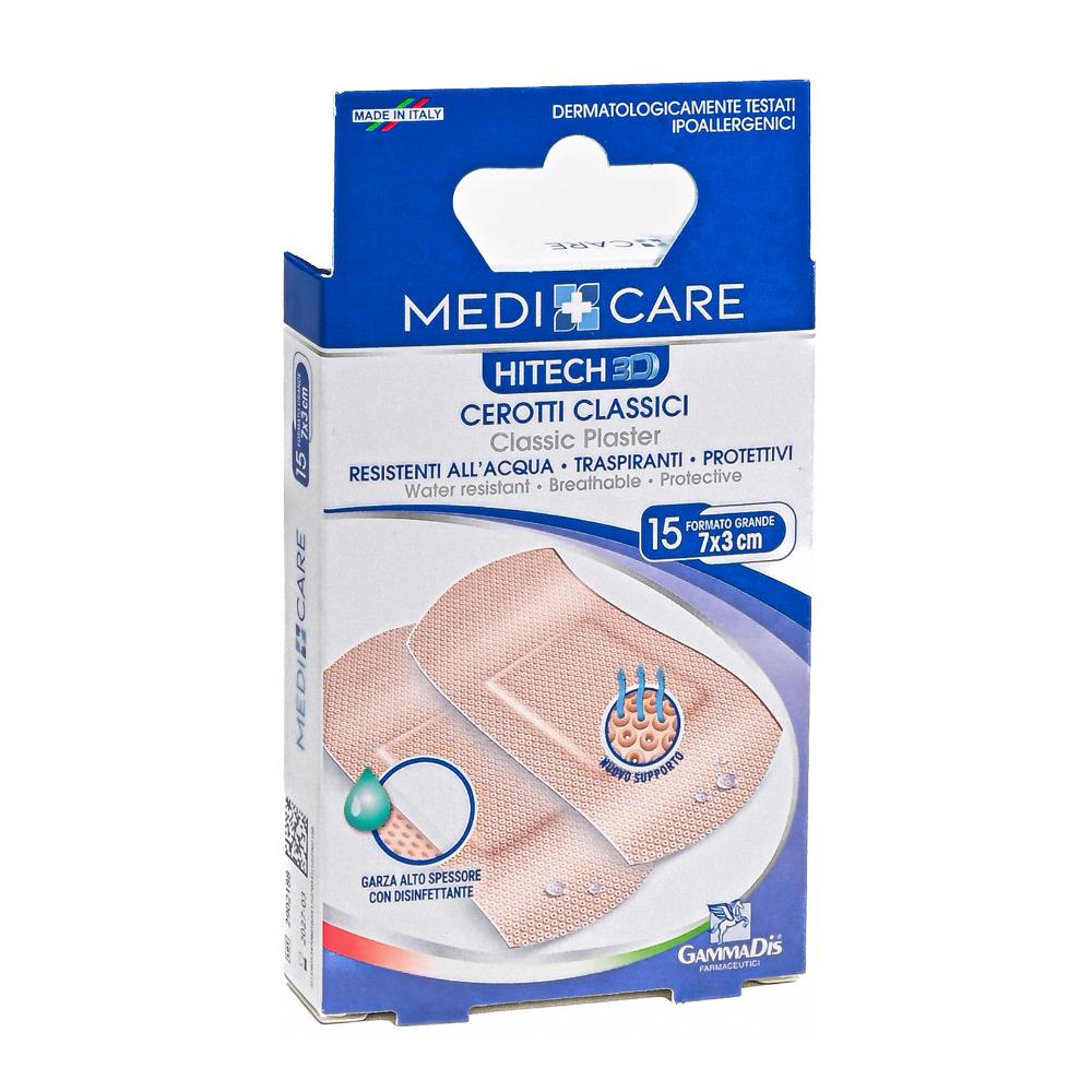Medicare Hitech 3D Cerotti Classici Misura Grande 7x3cm 15 pz Cerotto