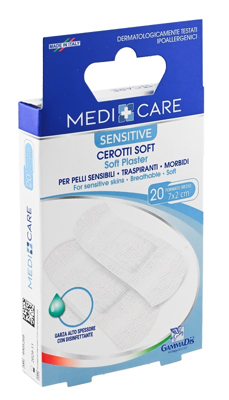 Medicare Sensitive Cerotti Soft Misura Media 7x2cm 20 pz Cerotto