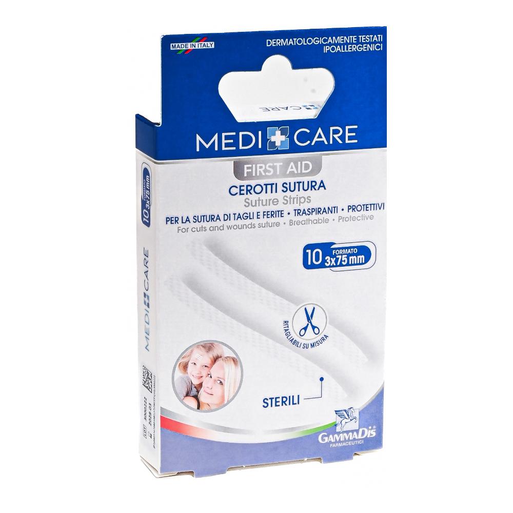 Gammadis Farmaceutici Medicare - Cerotti Sutura 3 x 75mm, 10 cerotti — confronto prezzi