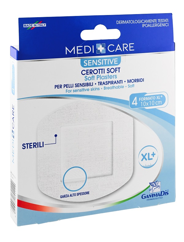 Gammadis Farmaceutici Medicare - Cerotti Soft Sensitive 10 x 10cm, 4 cerotti — confronto prezzi