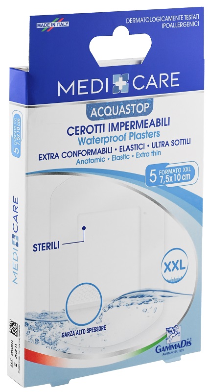 Medicare Aquastop Cerotto Impermeabile 7,5 x 10 cm 5 Pezzi pz