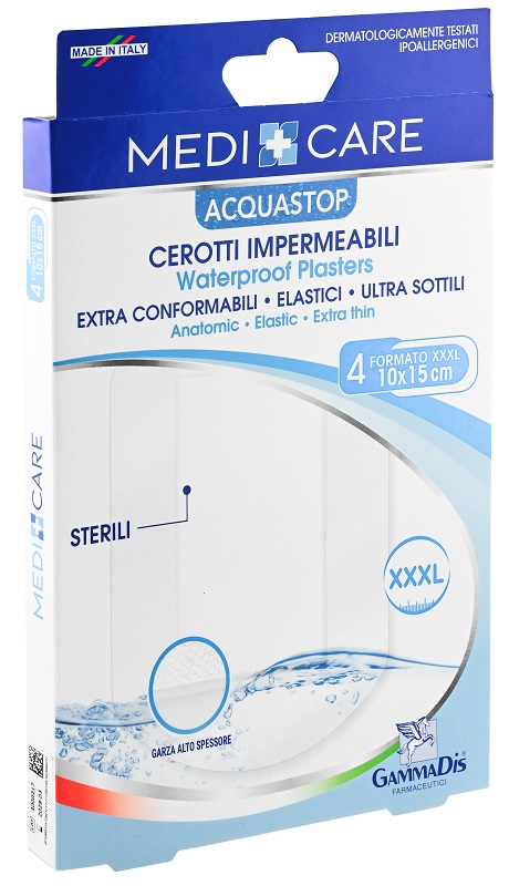 Medicare Acquastop Cerotti Impermeabili Misura Xxxl 10x15cm 4 Pezzi