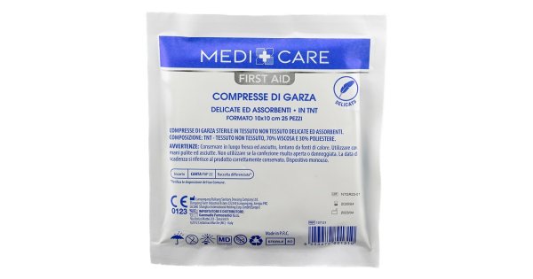 Garza Cotone 10X10 Cm 25 Pezzi St