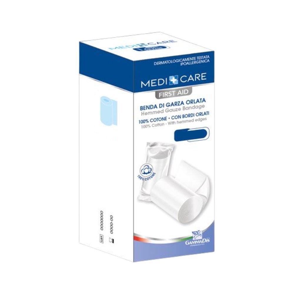Gammadis Farmaceutici Medicare - Benda di Garza Orlata 7m x 5cm, 1 pezzo