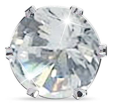 ORECCHINO ZIRCONE BIANCO 6MM — confronto prezzi