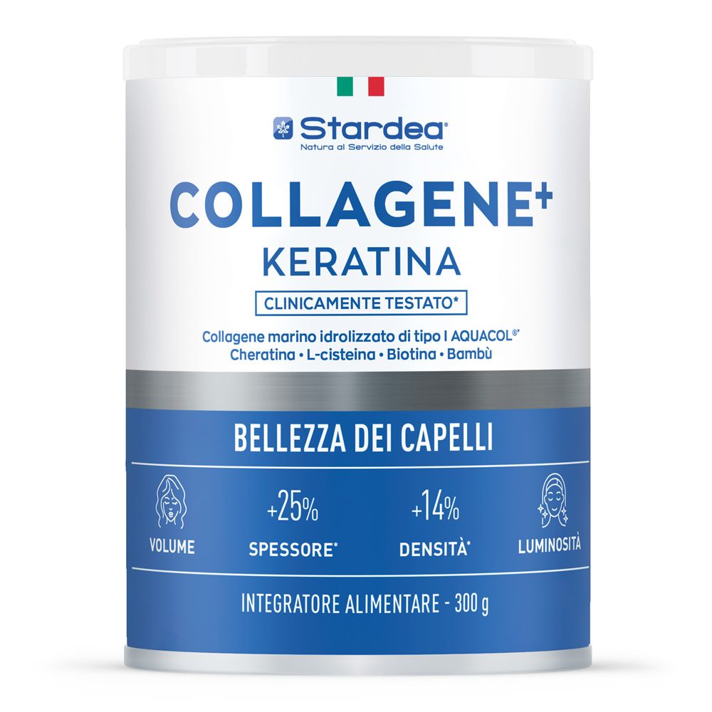 Stardea Collagene + Keratina Polvere - Per la Salute Dei Capelli 300 g per soluzione orale