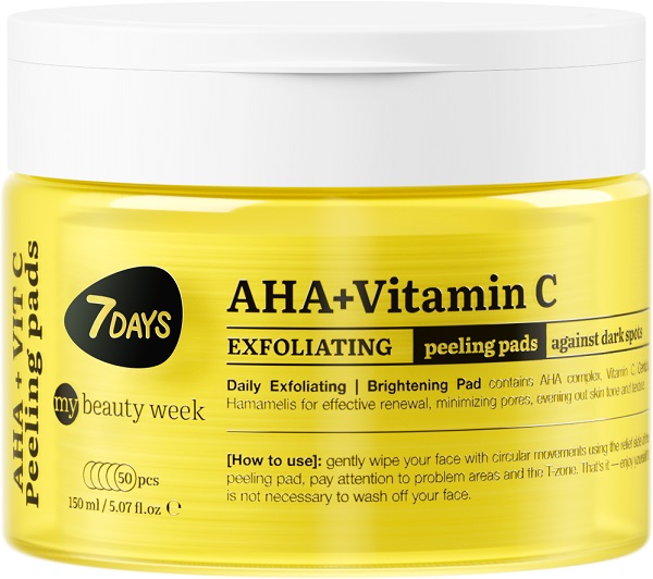 7Days My Beauty Week Exfoliating Peeling Pads For Face Aha + Vitamin C 1 pz Soluzione — confronto prezzi